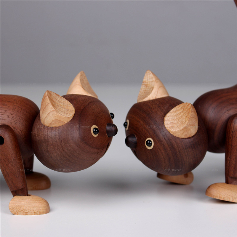 Wooden Animal Cat